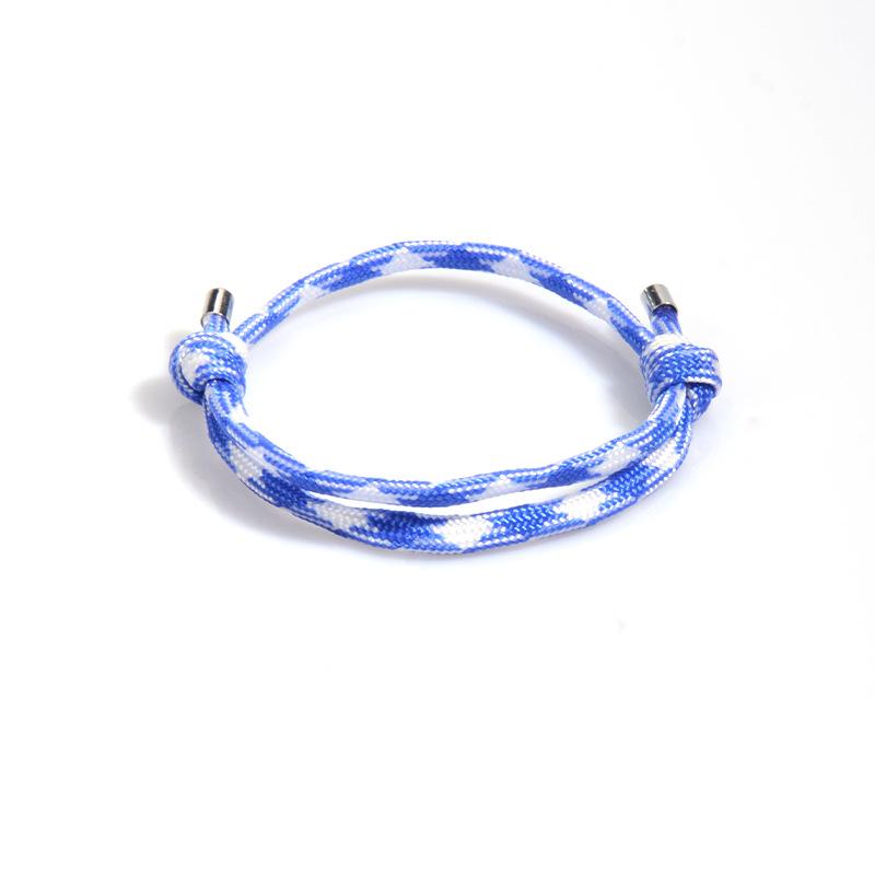 Rope Woven Bracelet for Men Adjustable Fashion Versatile Simple Paracord