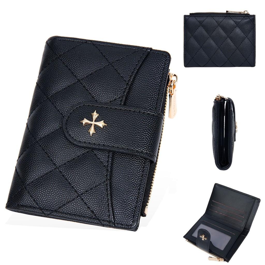 Minimalist Pu Material Ladies Short Wallet With Letter Printed And Card Organizer For Women