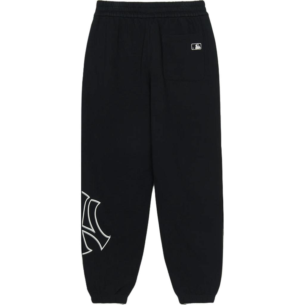New MLB New York Yankees Mega Logo 50 Casual Pants Unisex Black 3APTB1344-50BKS