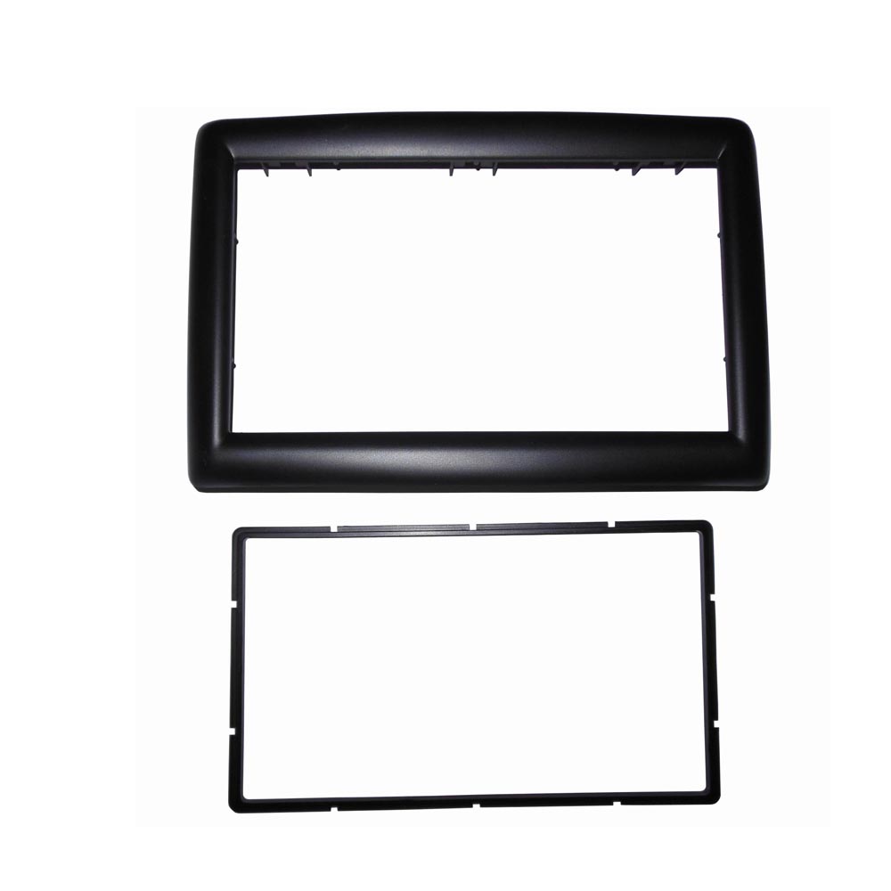Double 2 Din Radio Fascia for Renault Megane 2 II 2002-2009 Stereo Panel Dash Kit Refitting Installation Trim Face Frame Bezel