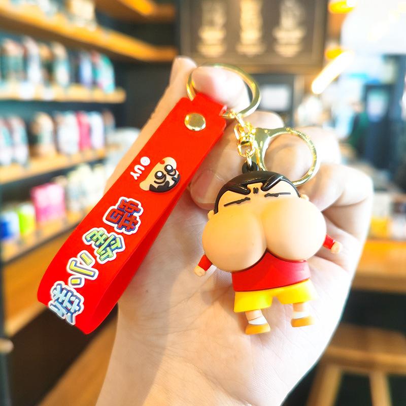 Crayon Shin-chan Keychain Cute Bag Gift Accessory Exquisite Small Ornament Quirky Crayon Shin-chan Keychain Best Gift Toys Anime