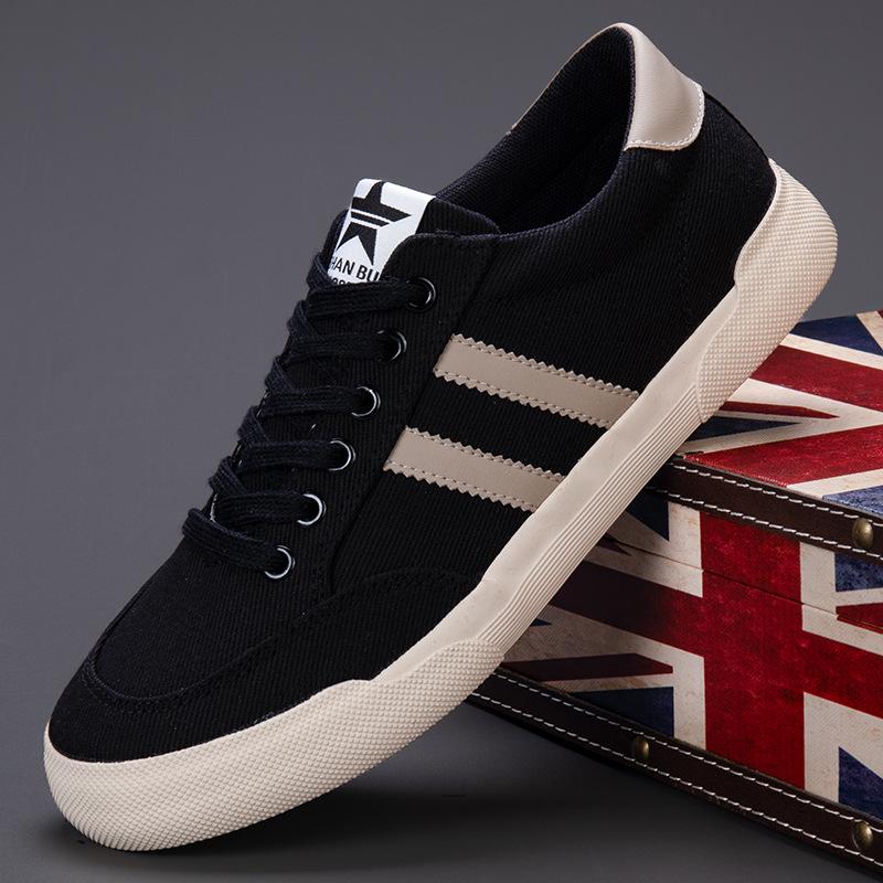 2026 Spring Men's Trendy Canvas Shoes - Versatile Korean Style, Breathable, Comfortable Casual Skate Footwear