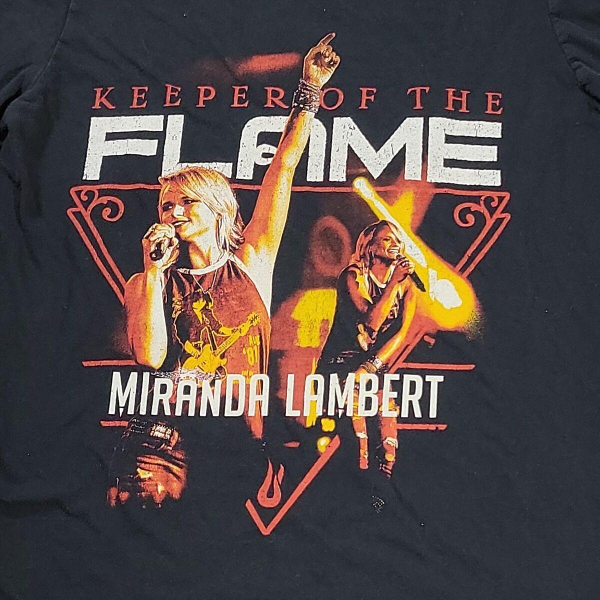 Retro Miranda Lambert Tour Country Music Black T-Shirt Gift For Fan S