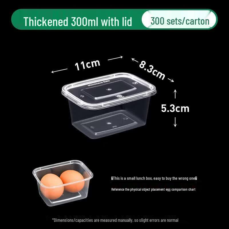 ZLIII Rectangular Disposable Plastic Meal Box