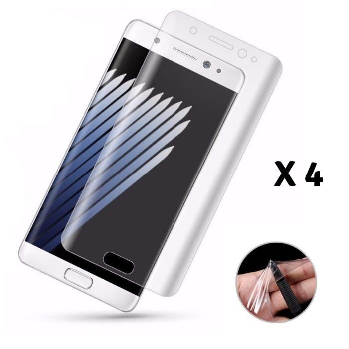 Film protecteur - PHONILLICO - Samsung Galaxy S7 - Lot de 4 - Ultra mince - Résistant aux rayures