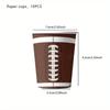 10Guests Rugby Disposable Tableware Super Bowl Party Paper Plates Napkins Cups Sports Rugby Happy Birthday Party Decor