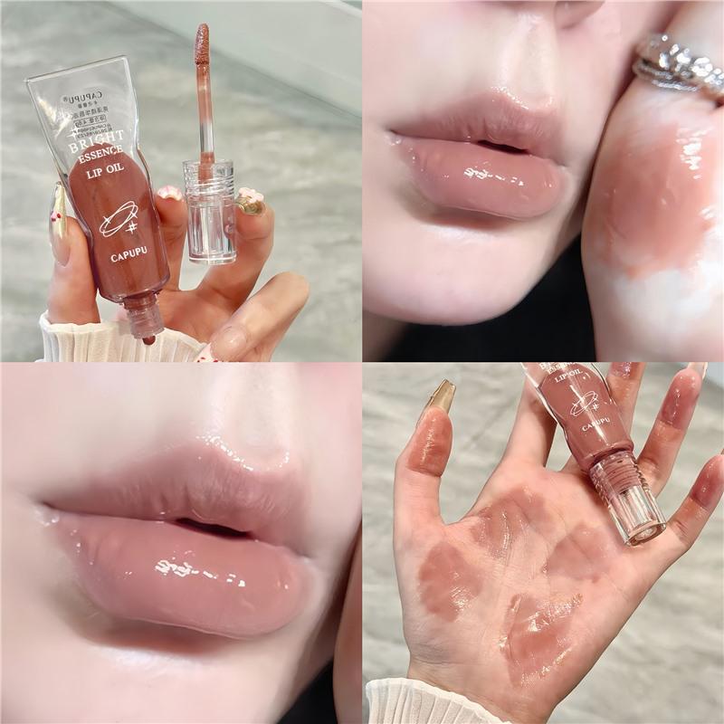 

CAPUPU Дзеркальний блиск для губ з ефектом крижаних кубиків: Зволожуюча, Стійка, Не вицвітає, Відбілююча, Глянцева помада Standard