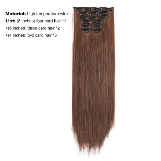 Pince à perruque, Texture douce, Simple à porter, Clips décoratifs en Fiber haute température, lisses pour femmes