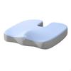 Foam Seat Cushion U Shape Ergonomic Support Breathable Polyester Filling Non-Slip Bottom for Office