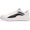 Non-Slip Wear-Resistant Low-Top Skate Shoes Unisex Sneakers White Black AGCP335-4
