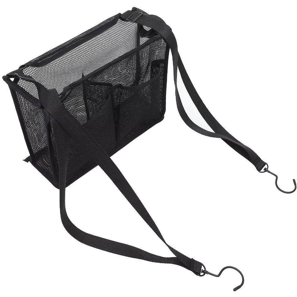 Adjustable Shower Tools Organizer with Hooks Shower Draining Rack Toiletry Storage Basket  Travel