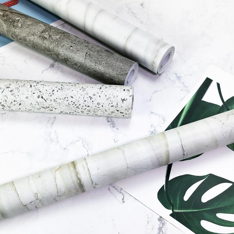 Terrazzo Peel and Stick Wallpaper Jazz White Marble Self-adhesive Wallpaper Kitchen Wall Paper Self-adhesive Wall Stickers