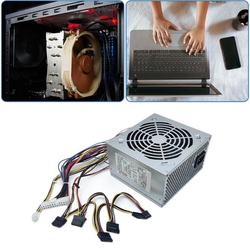 Desktop Computer Power Supply 200W/250W/300W/350W for Gaming Computers with Advanced Heat Management Case