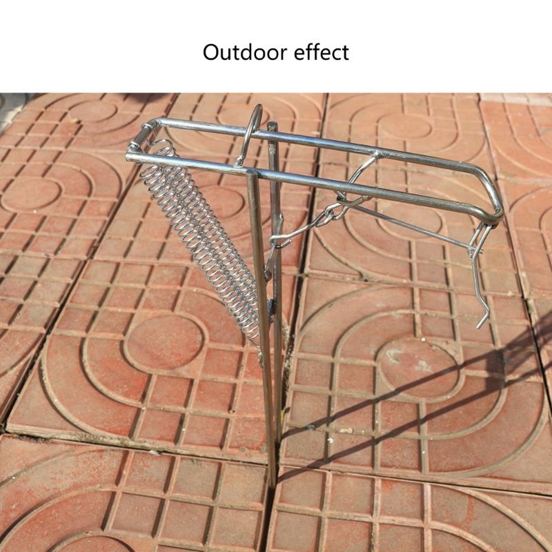 Spring Support Stand Outdoor Fishing Tools Fishing Rod Bracket Stainless Steel Fishing Rod Holder Support Fishing Rack
