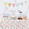 2pcs Disposable Plastic Tablecloth Rectangular Waterproof Oilproof for Birthday Party, Wedding, Picnic, Party Decorations