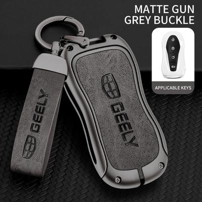 Legierung Auto Fernbedienung Schlüsselanhänger Hülle Halter für Geely Tugella 2020 Azkarra Xingyue Boyue Pro Atlas Pro Gili Tugella Zubehör