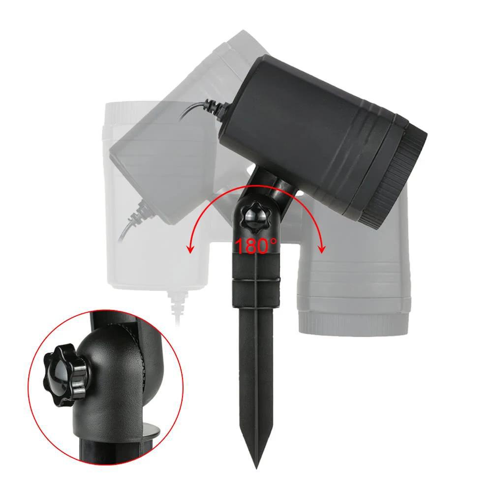 Outdoor Waterproof Laser Projector: Red & Green Multi-Pattern Lights for Holiday Atmosphere