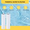 2 Stück Sediment- und Aktivkohle-Wasserfilterkartuschen für Küchenfiltersysteme Wasser-Ersatzfilterkartusche