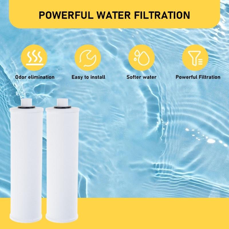 2 Stück Sediment- und Aktivkohle-Wasserfilterkartuschen für Küchenfiltersysteme Wasser-Ersatzfilterkartusche