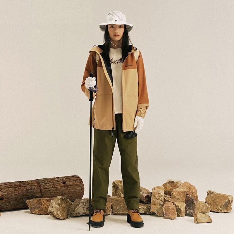 Timberland Solid Color Rope Outdoor Casual Pants Women pants Dark-Olive-Green A6K9S-302