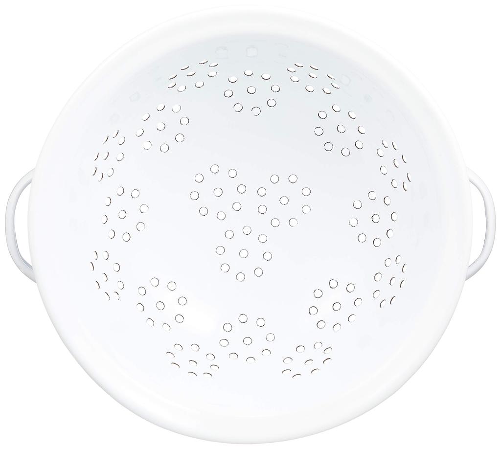 PL Enameled Draining Bowl Colander S White 525WS