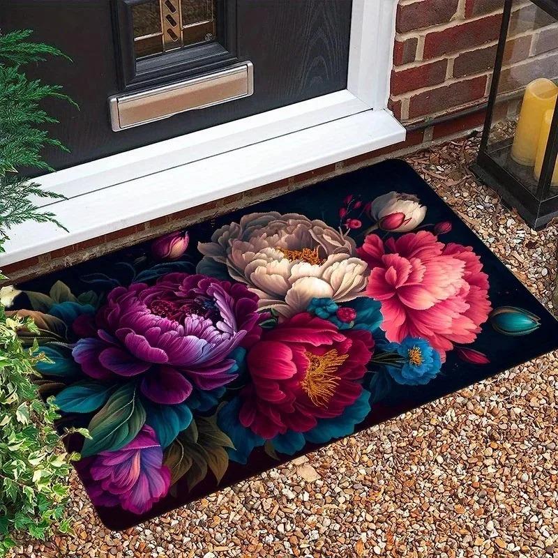 1PC Welcome charactor Door Mats Kitchen Rugs Non-Slip Pop design Living room Rugs Bath Mat Carpet for Home Sink Laundry Decor