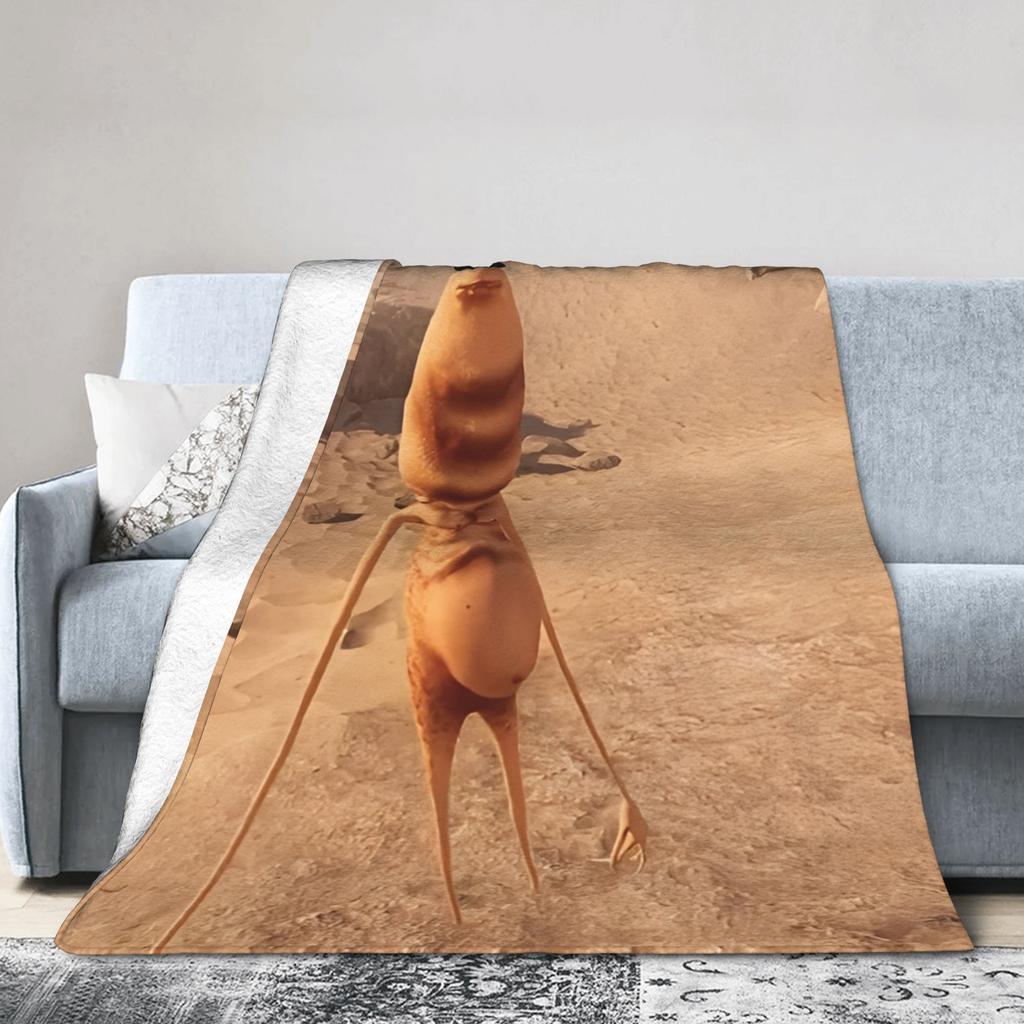 Marcus the Worm Vtipný Meme Potisk Deka Pro Muže Ženy Super Měkká Útulná Přehozová Deka na Postel 50x60 Palců Více Velikostí