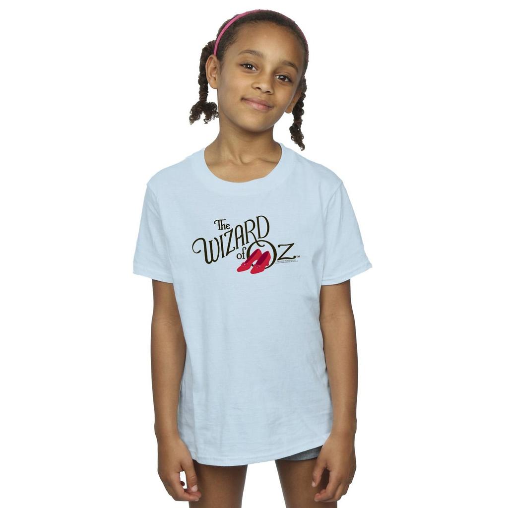 The Wizard Of Oz Girls Ruby Slippers Logo Cotton T-Shirt