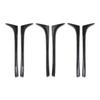 2 pièces pour VW Golf 7 7.5 MK7 MK7.5 2014-2018 noir brillant ABS fenêtre arrière côté coffre Spoiler Canard Canards séparateur accessoires