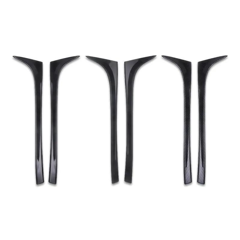 2 pièces pour VW Golf 7 7.5 MK7 MK7.5 2014-2018 noir brillant ABS fenêtre arrière côté coffre Spoiler Canard Canards séparateur accessoires