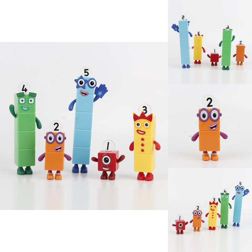Numberblocks Barevné Stavebnice Roztomilé Transformovatelné Figurky Pro Dětské Hraní