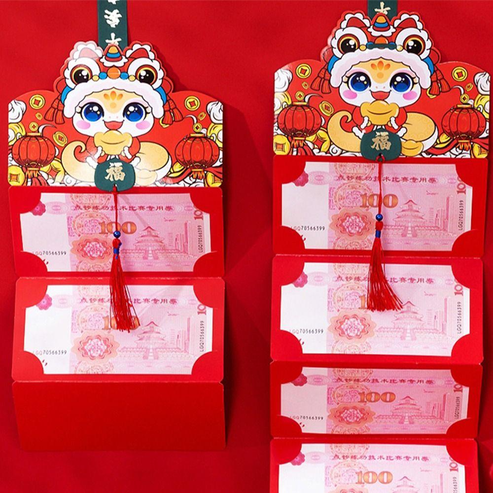 Chinese New Year Lucky Envelopes Traditional Red Packet  Kids Gift