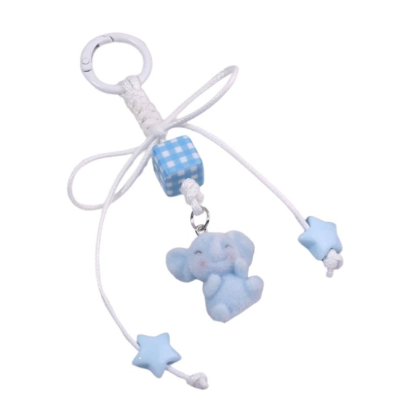 Braided Rope Keychain Elephant Bag Pendant Charm Fashion Backpack Accessories for Handbag,Purse Decorations Gifts