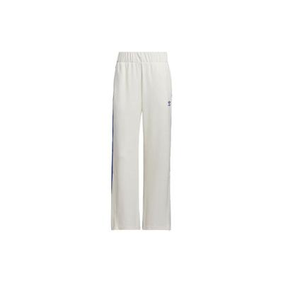 Originals Trefoil Three-Stripe Colorblock Straight-Leg Knit Track Pants Women Bottoms White IY7121