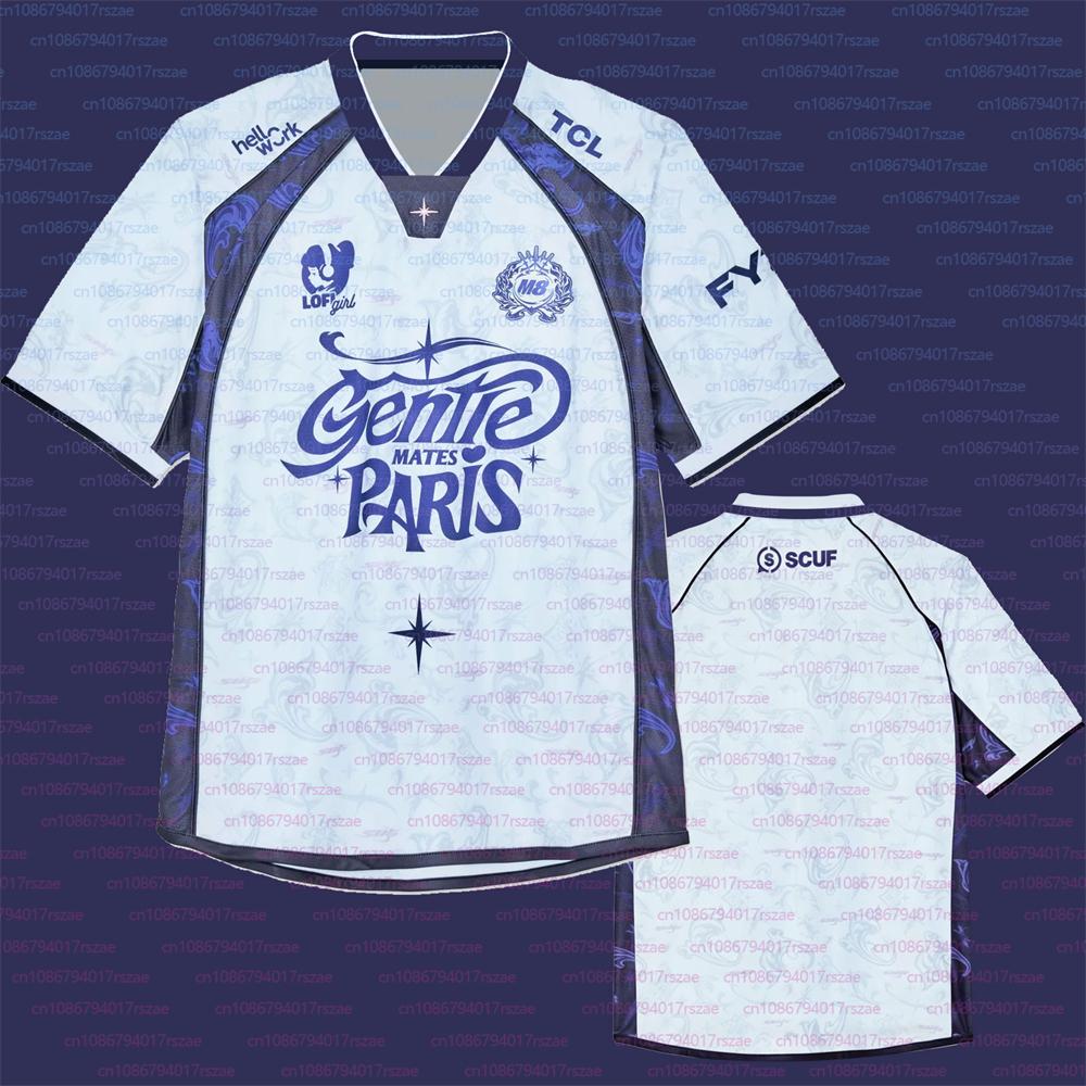 Retro Streetwear Gentle Mates Fani Esports Koszulka M8 Team Moda Oversize T-shirty z nadrukiem 3D Krótki rękaw Męskie Sportowy Uniform Koszulka