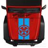 X294 Totenkopf-Aufkleber für Jeep Wrangler Haube und Motorhaube