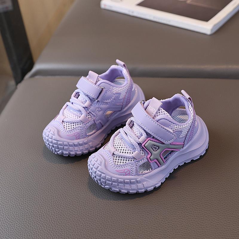 Children's sports shoes, new summer models, boys' sandals, mesh breathable shoes for toddlers, girls' breathable soft-soled dad shoes