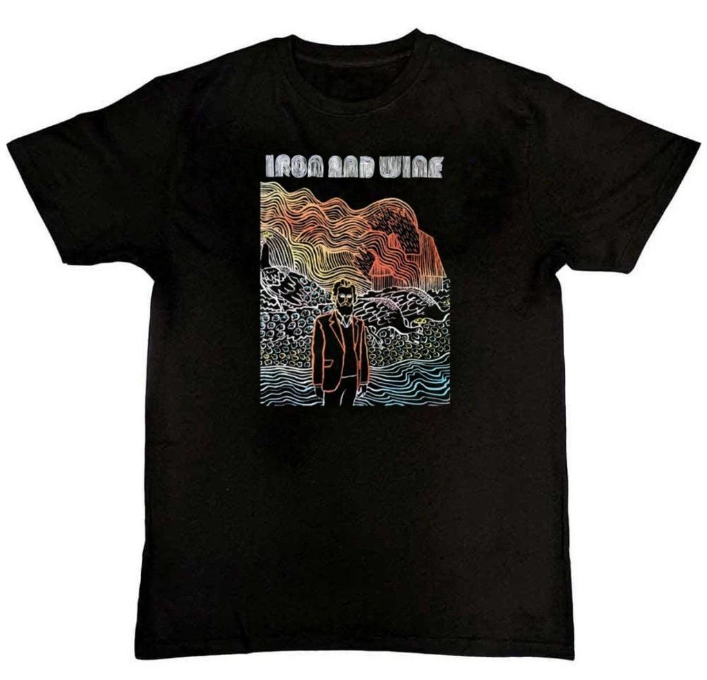 Collection Iron & Wine On Tour Graphic Mens T-Shirt S-4XL