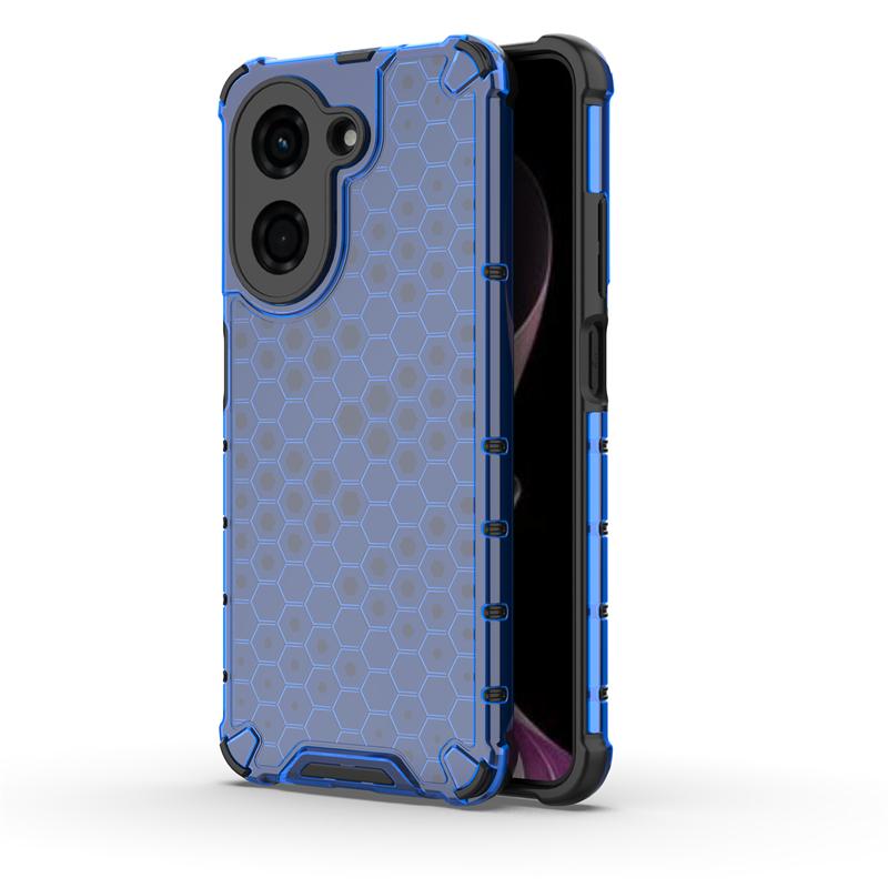 Shockproof Transparent Case For Xiaomi Poco C71 Honeycomb Armor PC Full Back Case For Poco C71 Case Cover For Poco C71 6.88 inch