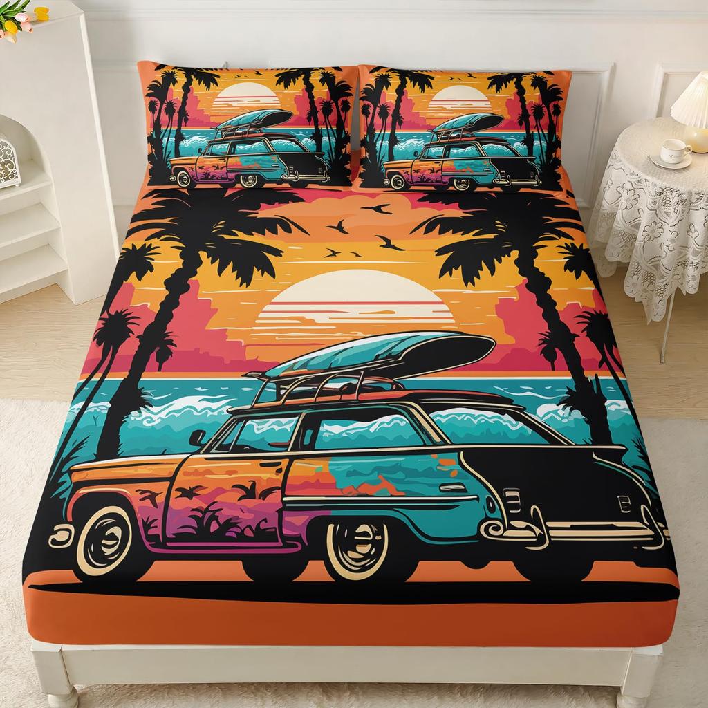 Musik Farbe Graffiti Tänzer Muster Blatt Dreiteilig Digitaldruck Bettwäsche Kinder Erwachsene