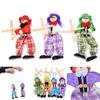 Colorful Wooden Kids Toy Joint Activity Handcraft Toy Pull String Puppet Puppet Clown Puppet