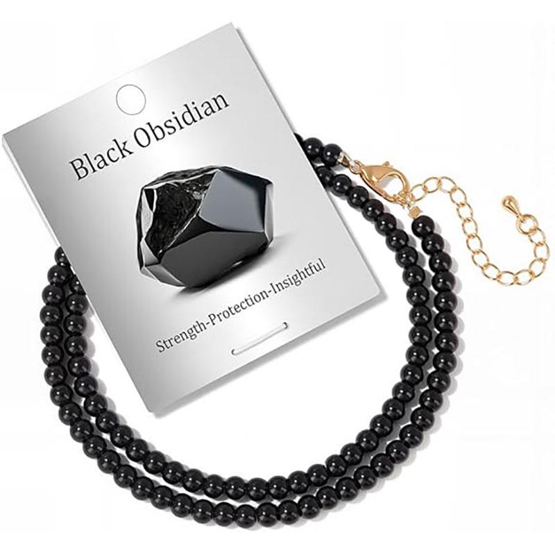 

Женское колье из натуральных камней с регулируемой застежкой-карабином из нержавеющей стали - Идеальный ювелирный подарок 40cm without Card