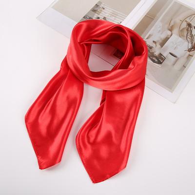 Women Shawl Solid Color Soft Simulated Silk Smooth Lightweight Breathable Satin Shawl for Everyday Travel Parties
