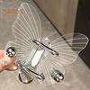Transparent Hook Strong Load-bearing Butterfly Shape Simple Installation Self Adhesive Key Towel Hook Storage Rack