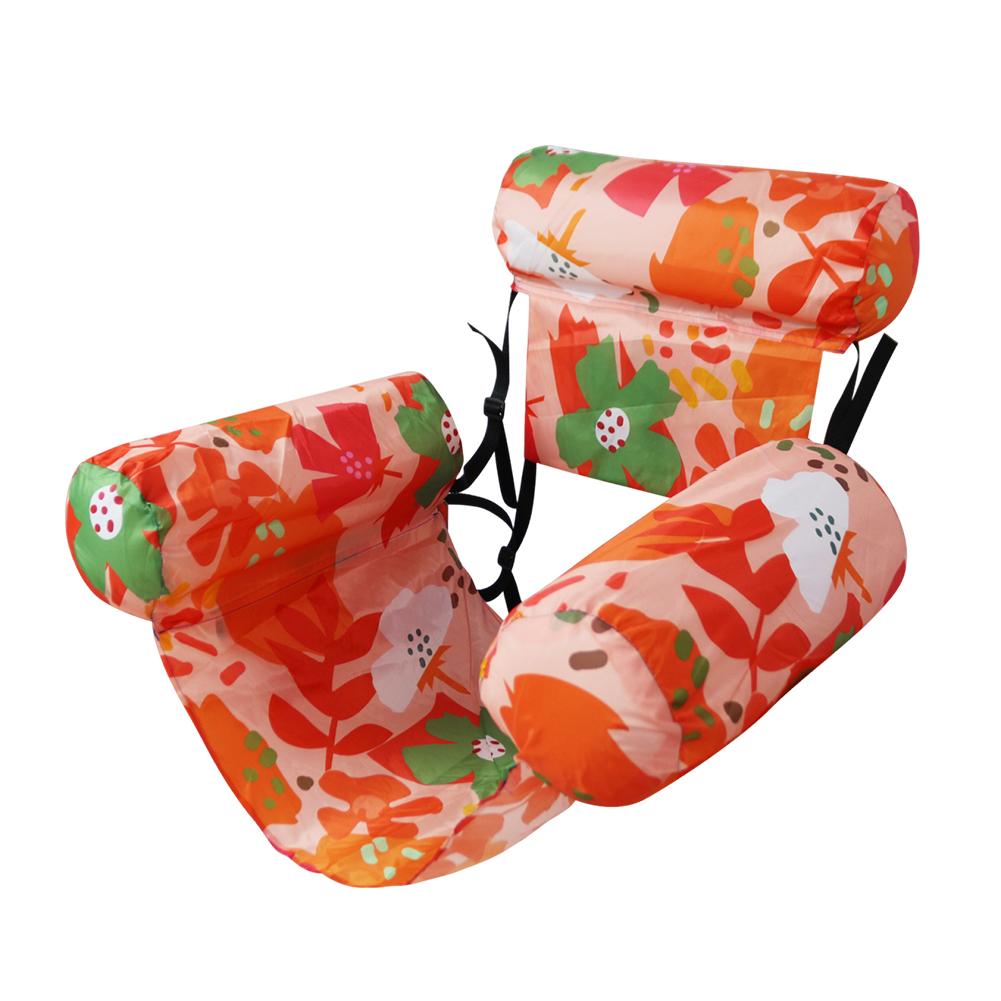 Pool Floats Chairs Adult Inflatable Pool Lounger with Arm & Backrest Water Floating Recliner Water Hammock for Summer Water Fun