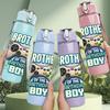 1PC Brother Of The Birthday Boy Controller 750ml Color Plastic Sports Water Bottle Leakproof Flip Straw Lid Suitable for Sports Office Home Use