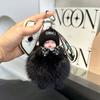 **Th Damen Mädchen Taschen Schlüsselanhänger Autos Schlüsselanhänger Geschenk Charmante Dekoration Schlafendes Baby Schlüsselanhänger Niedliche Flauschige Plüschtier Schlüsselanhänger**