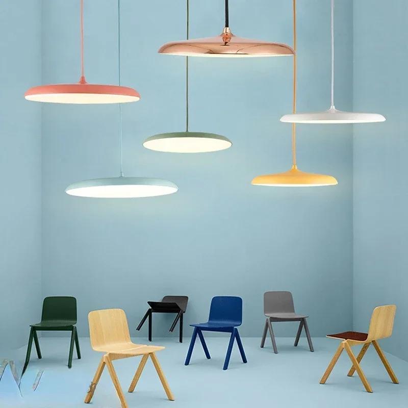 Nordic Restaurant LED Pendant Light Danish Design Art Pendant Light Dining Table Living Room Home Decoration Lighting Fixtures
