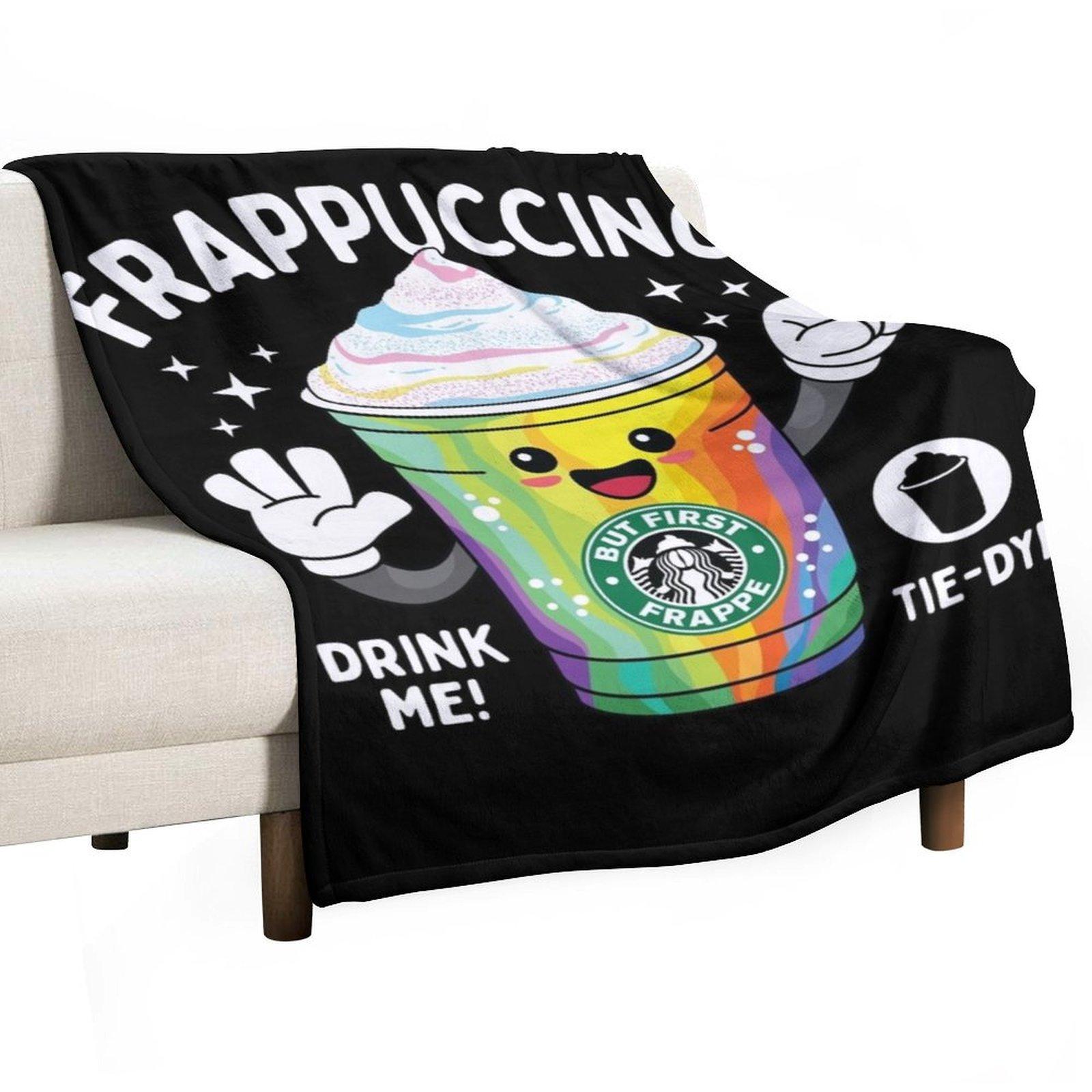 

Tie-Dye Blended Beverage for Coffee lovers Throw Blanket Luxury Throw Personalized Gift warm winter Shaggy Blankets 30x40in
