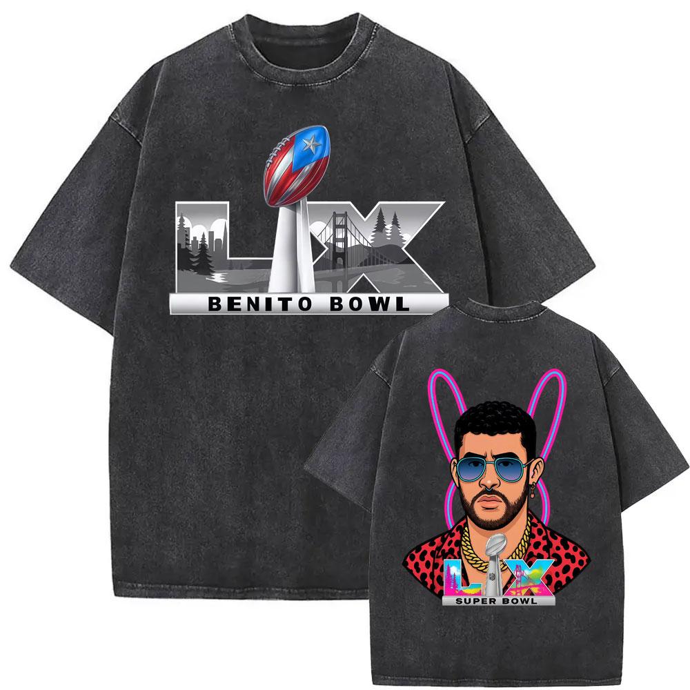 

Canarias Ni Borracho T Shirts Bad Bunny Debi Tirar Mas Fotos DTMF Washed Vintage Tshirt Men Women Fashion Oversized Tshirt S